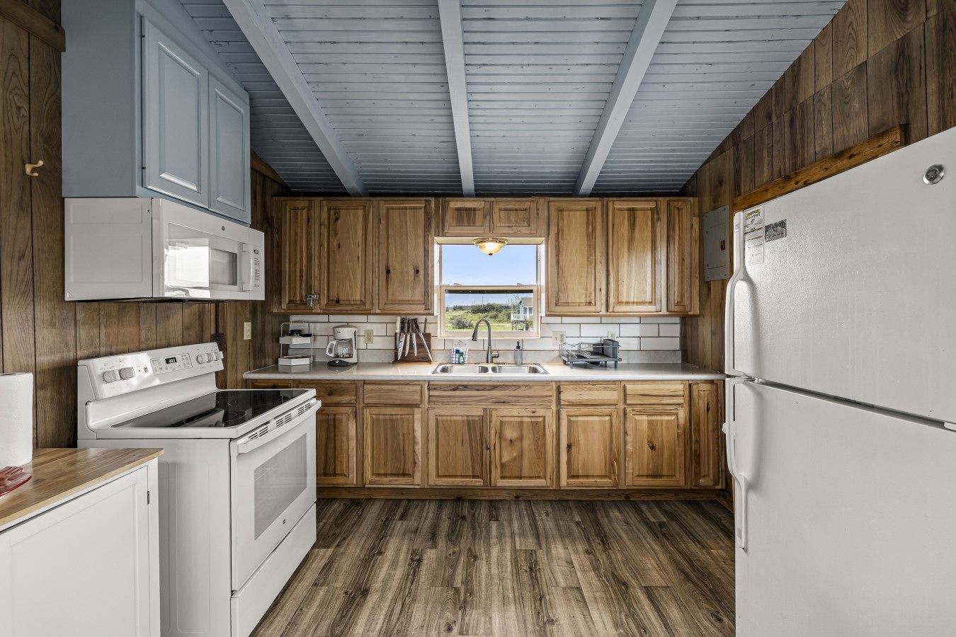 Whip up delicious meals in this charming kitchen