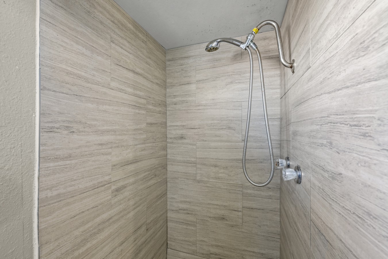 Rinse off the day in this walk-in shower