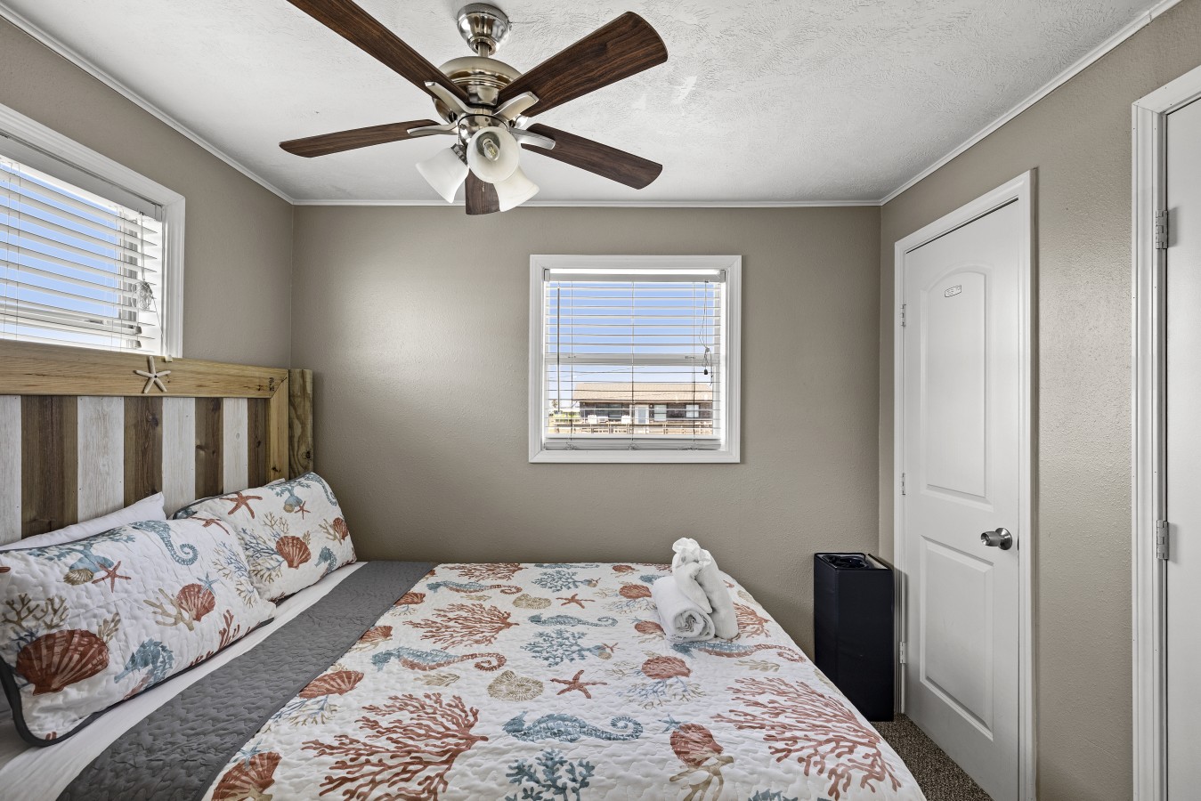 Sweet seaside dreams await in this cozy room