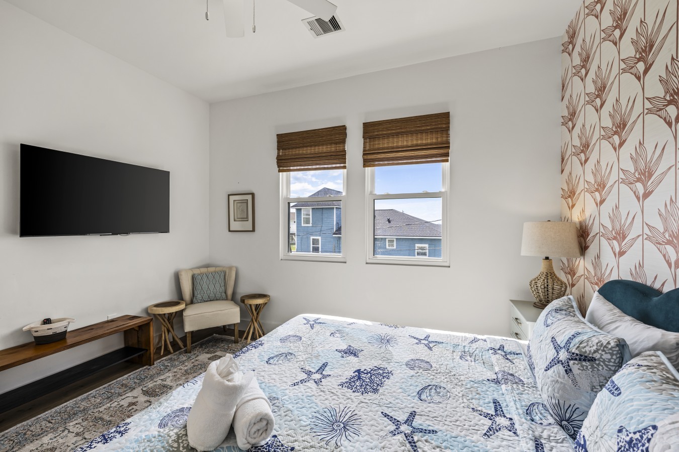 A relaxing retreat awaits in this comfy bedroom
