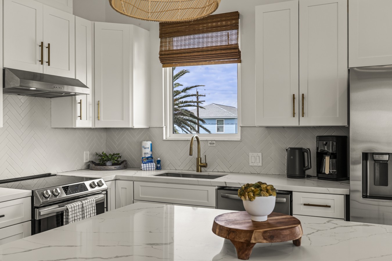 Whip up delicious meals in this charming kitchen