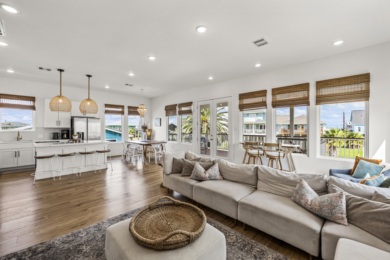 Curl up with a good book in the inviting living room