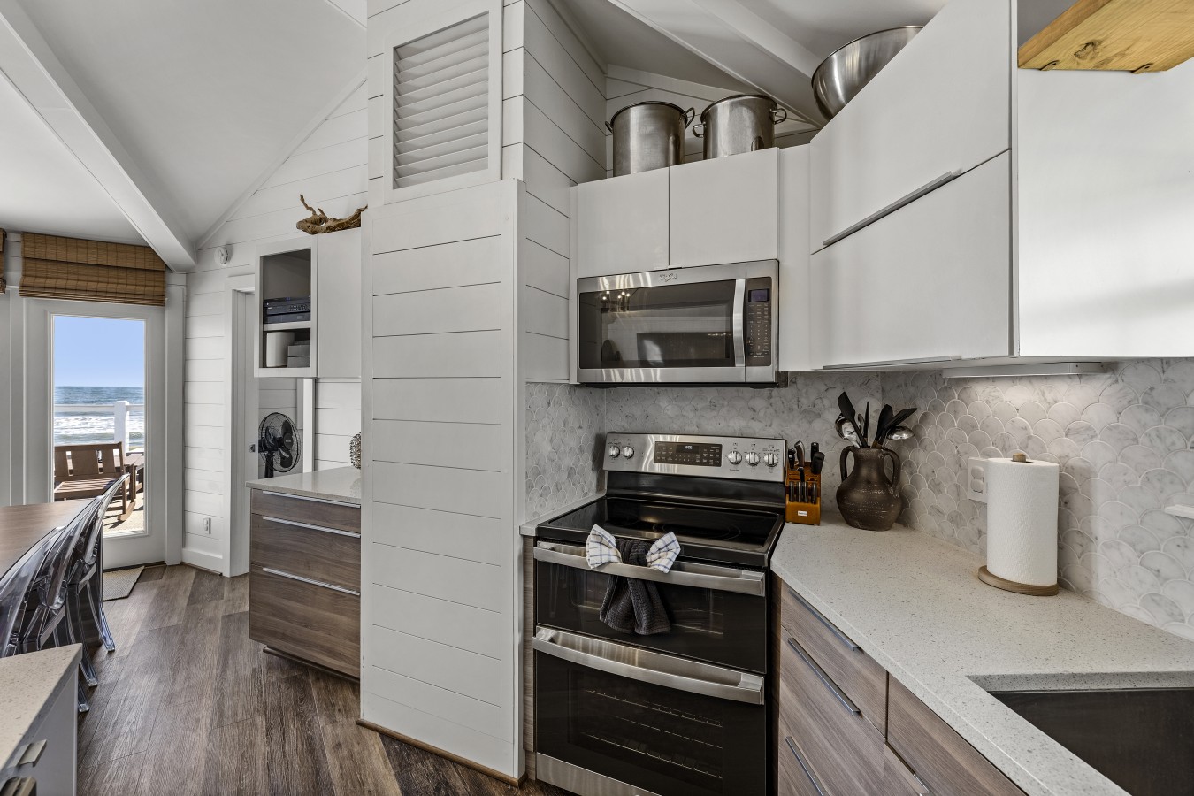 Whip up delicious meals in this charming kitchen