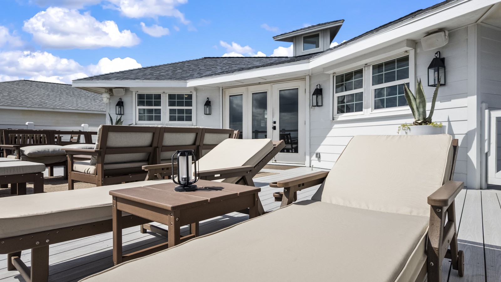 Stretch out on a lounger & soak up the sun