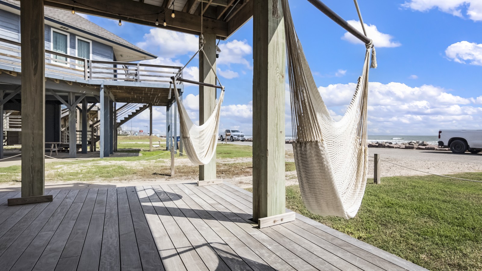 Swing the day away with ocean views