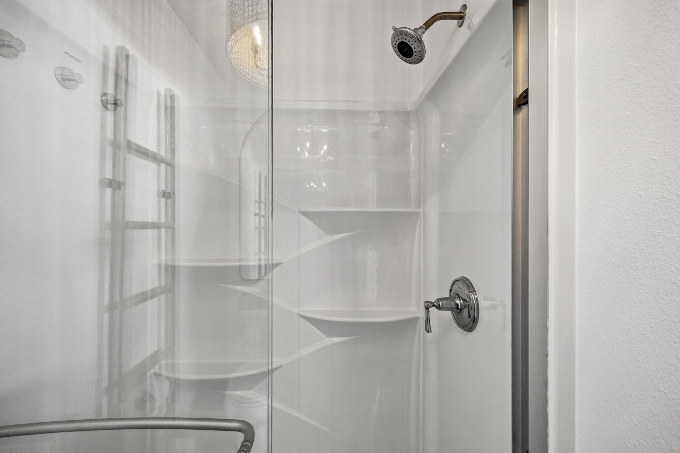A refreshing shower after a day of adventures