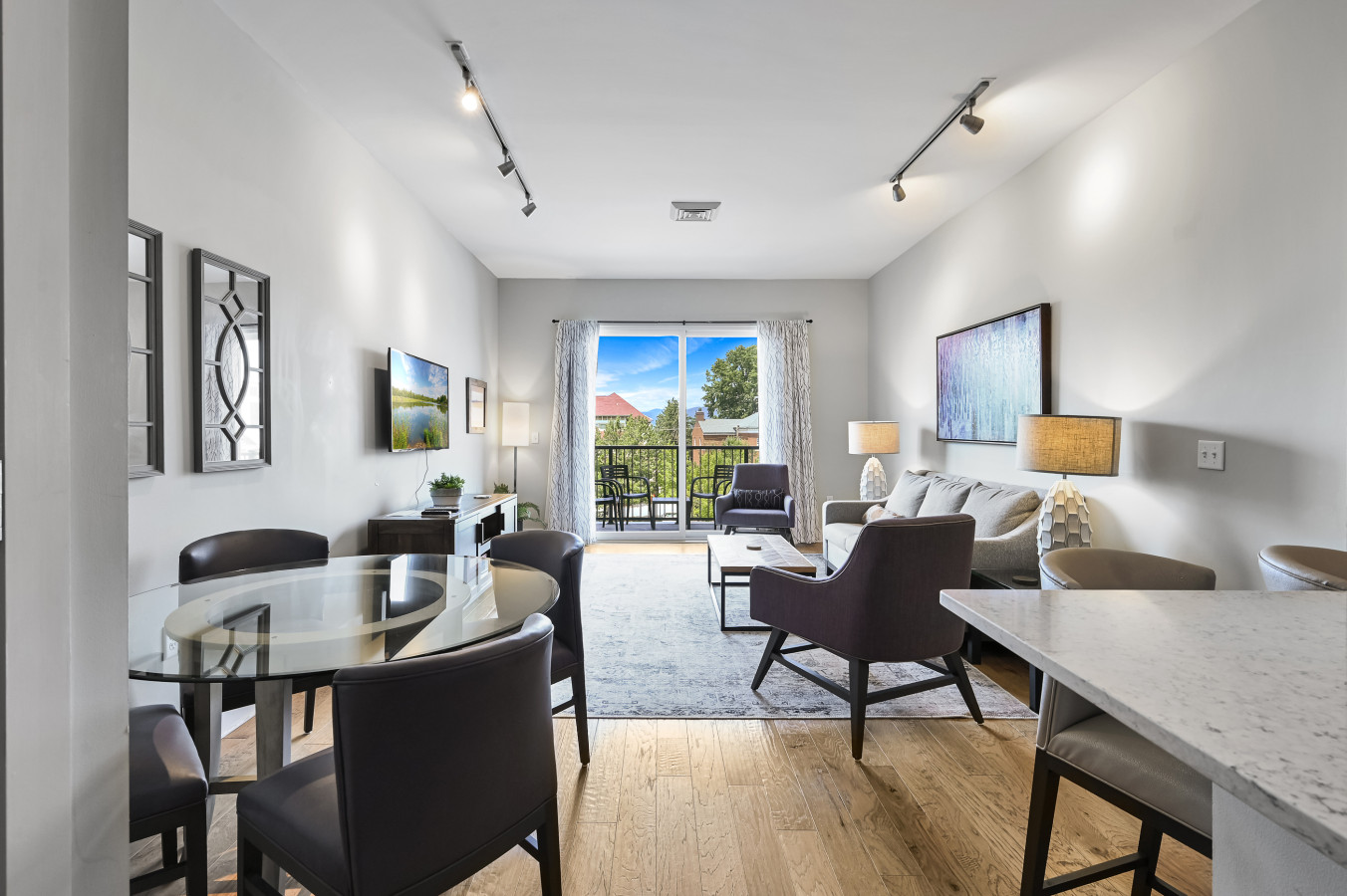 Accessible Roomy Downtown Balcony Condo