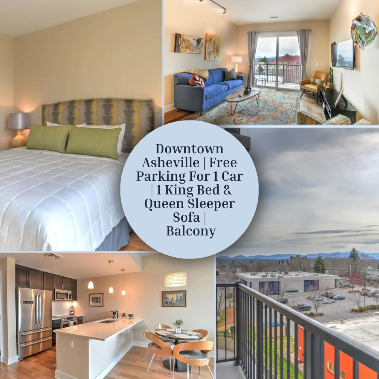 Charming Condo With Balcony And Parking - Modern City Oasis - Asheville, NC