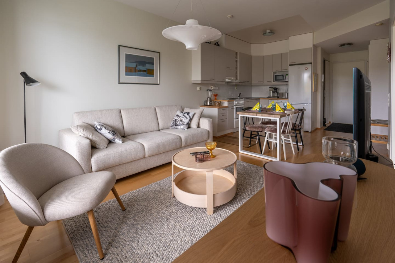 Cosy City Apartment with Sauna