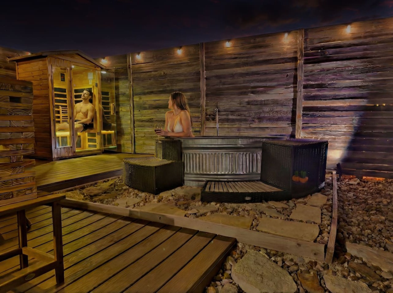 Quiroga wellness circuit sauna and plunge