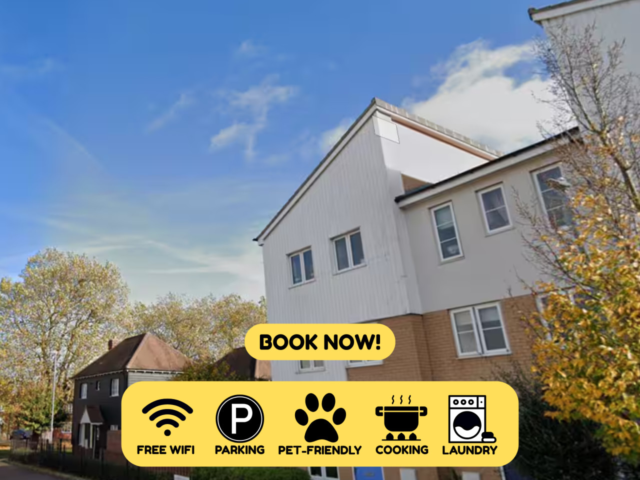 Colchester Retreat: 4BR 2BATH Ample Street Parking serviced apartment - UK - VivreStays
