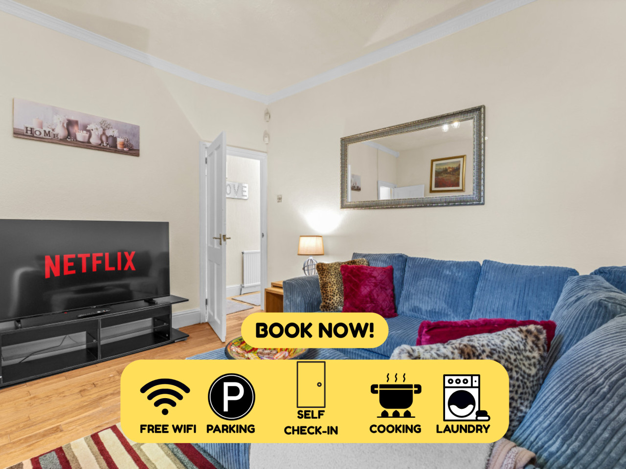Manchester Seymour Escape Spacious 4BR Home for 8 serviced apartment - Greater Manchester - VivreStays
