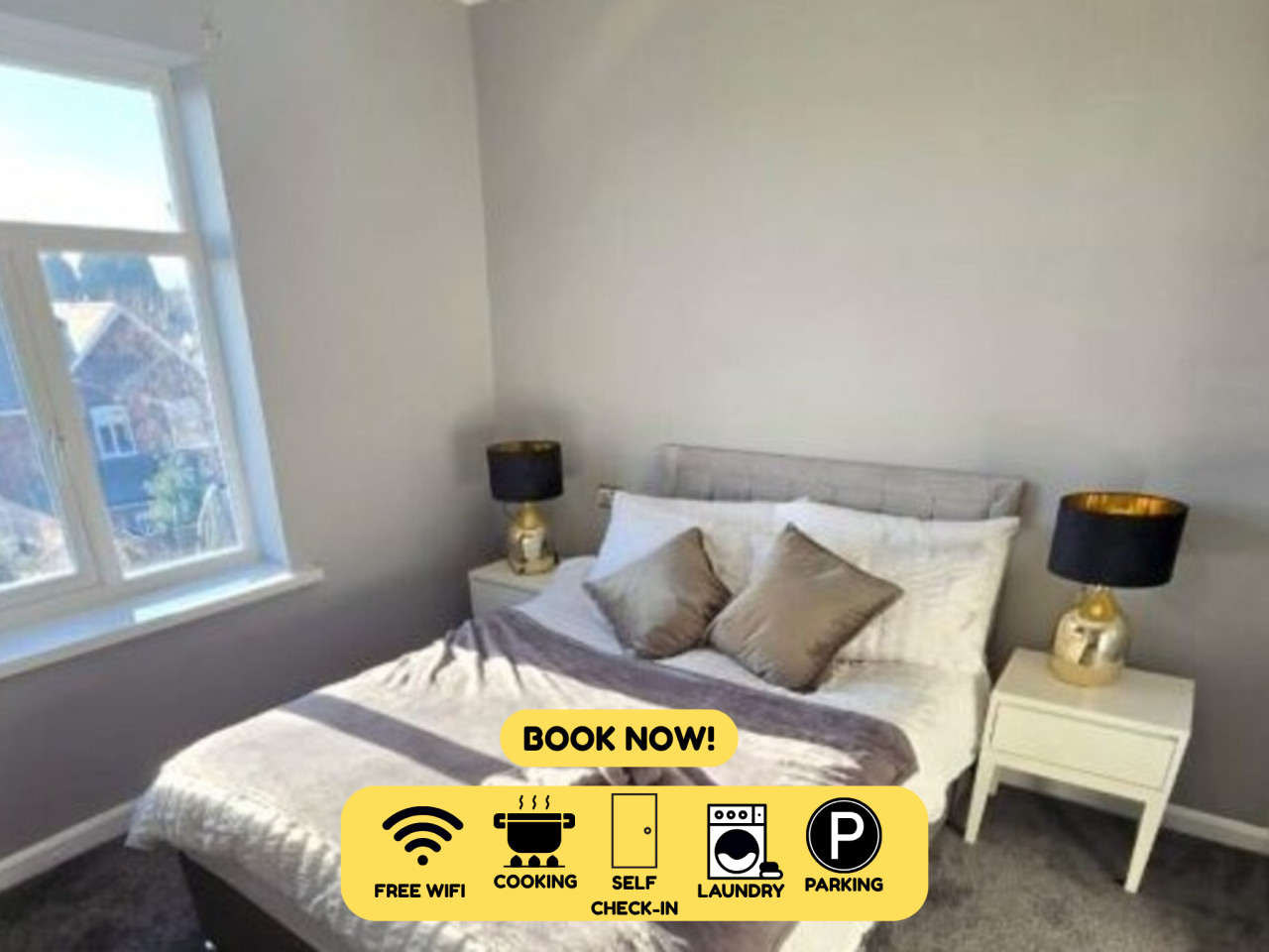 West Midlands Home - 3BR w/FREE Parking and WIFI serviced apartment - UK - VivreStays
