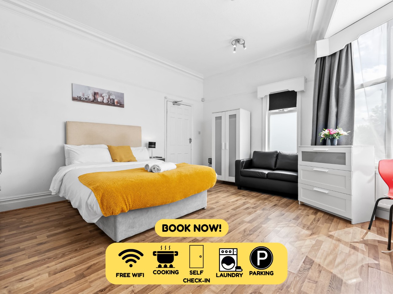 Modern Ensuite Studio Leeds | Free Parking serviced apartment - West Yorkshire - VivreStays