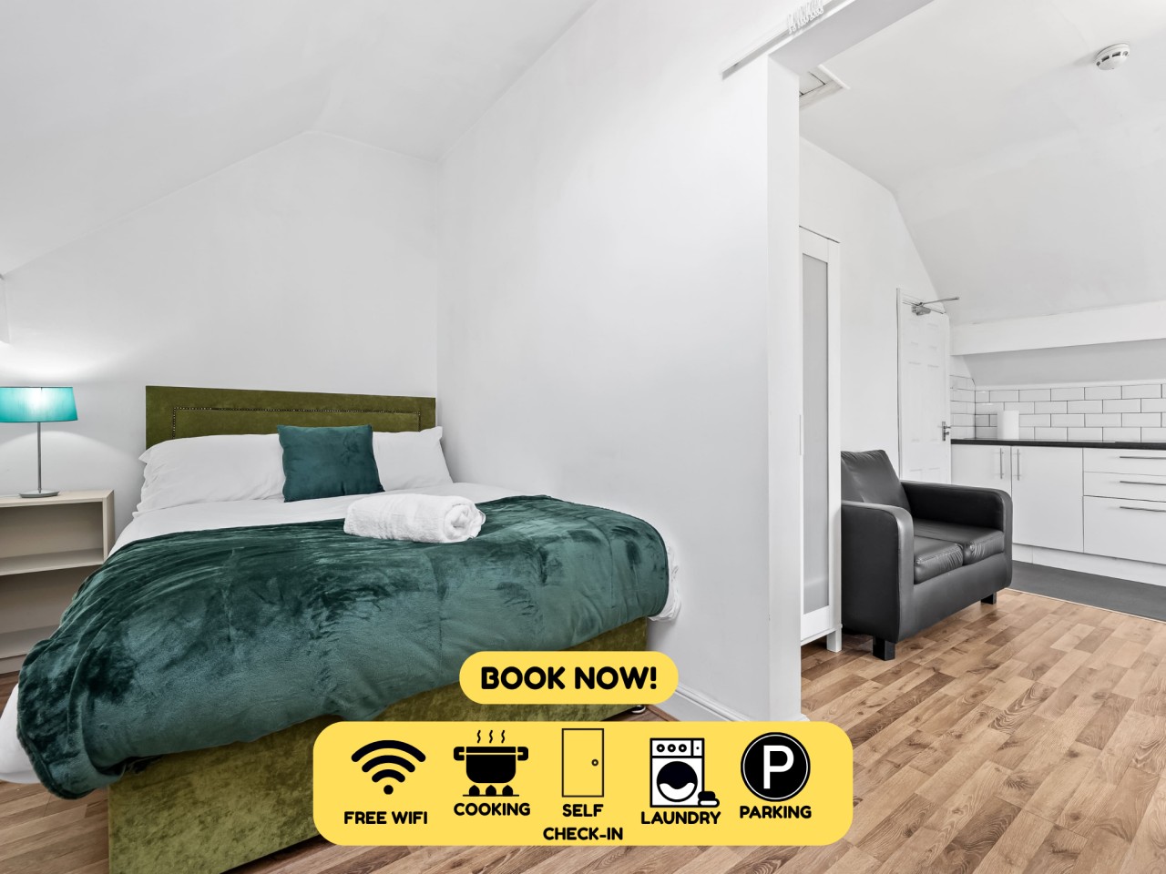Urban Studio Stay Leeds | Free WiFi & Parking serviced apartment - West Yorkshire - VivreStays