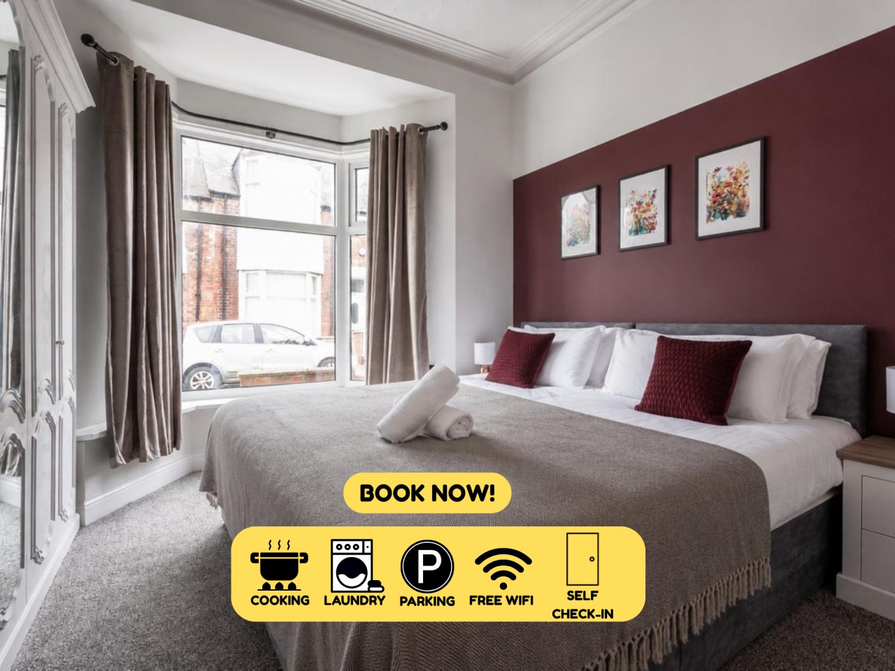 Sunderland City Stay | Secure Parking | Sleeps 4 serviced apartment - UK - VivreStays