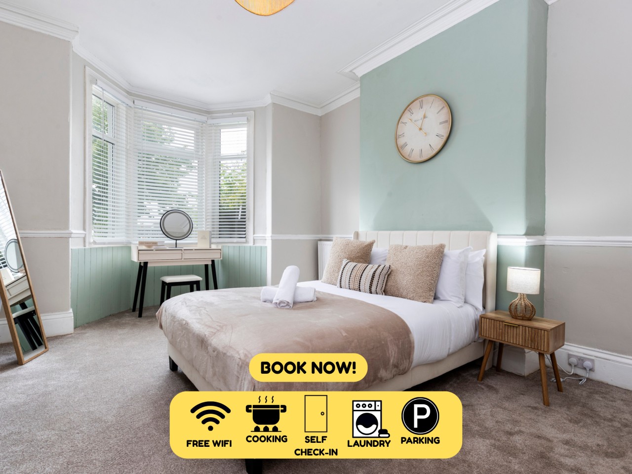 Gateshead 2BR Flat - Near Town & Metro Access serviced apartment - Tyne and Wear - VivreStays