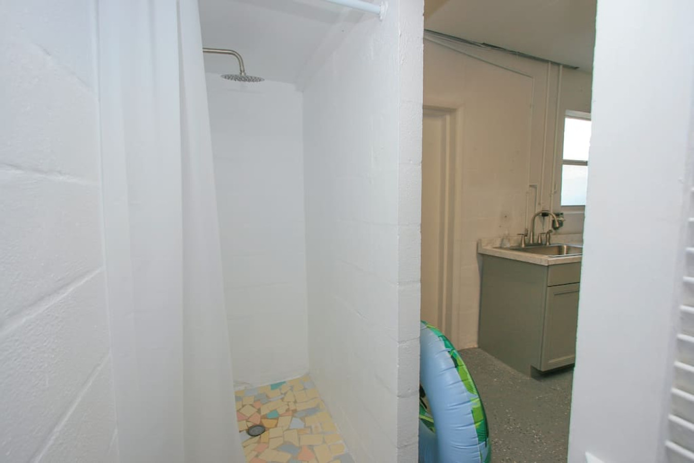 Third full bathroom located in the garage