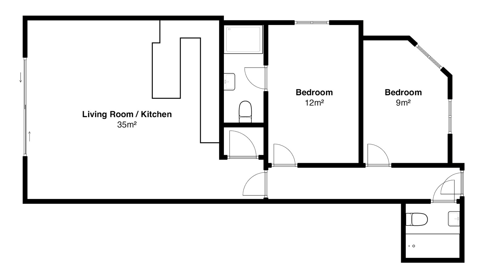 The Beach - Floor Plan