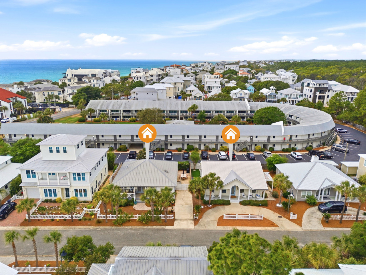 🌞Sun & Moon at 30A – Two Homes | Walk to Beach | Sleeps 16🌙