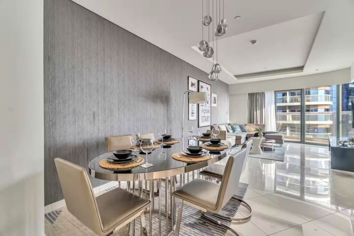Luxury 3BR Stay with Burj View image 2