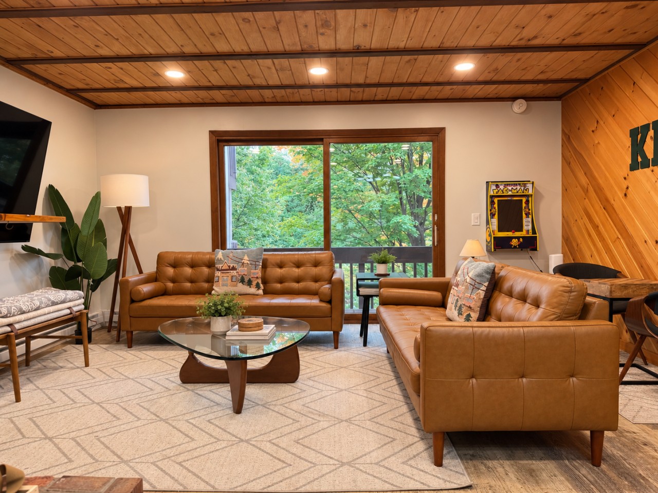 Our living room with plenty of seating for the entire group