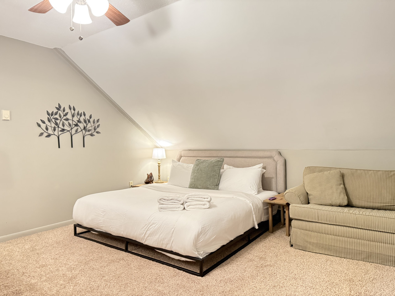 Room includes a king bed and Twin size sofa bed for extra sleeping space.