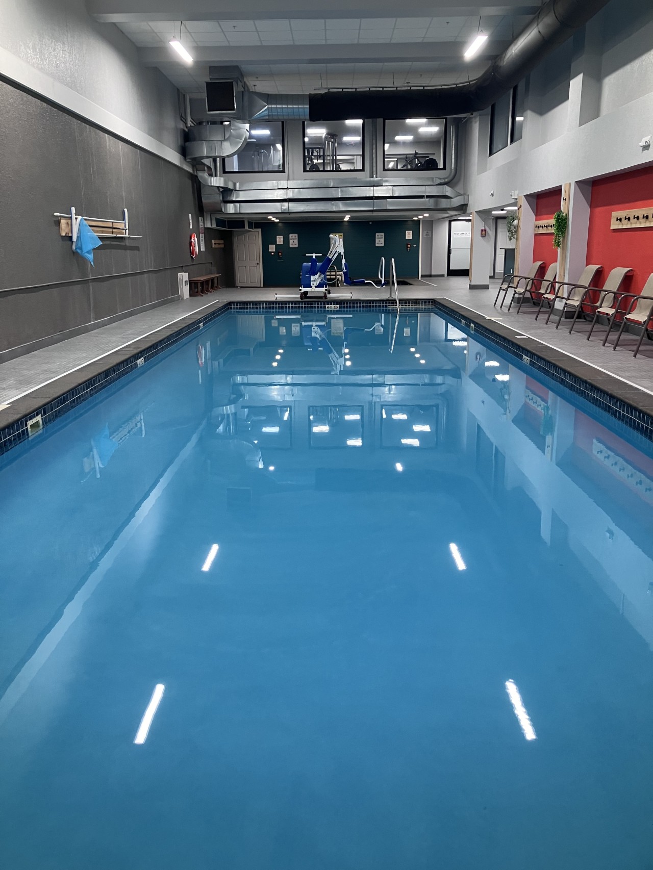 Mountain Green indoor pool, located in our building.