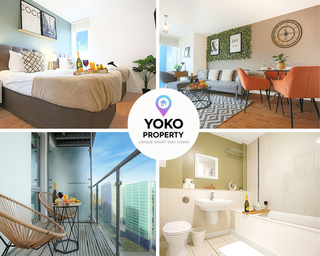Stylish Apartment • City Centre • Balcony • Free Parking • Self-Check-In serviced apartment - Milton Keynes - VivreStays