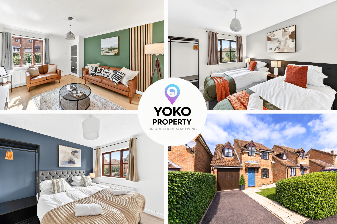 Elegant Detached House • City Centre Location • Driveway Parking • 750mbps+ WiFi • Self-Check-In serviced apartment - Milton Keynes - VivreStays