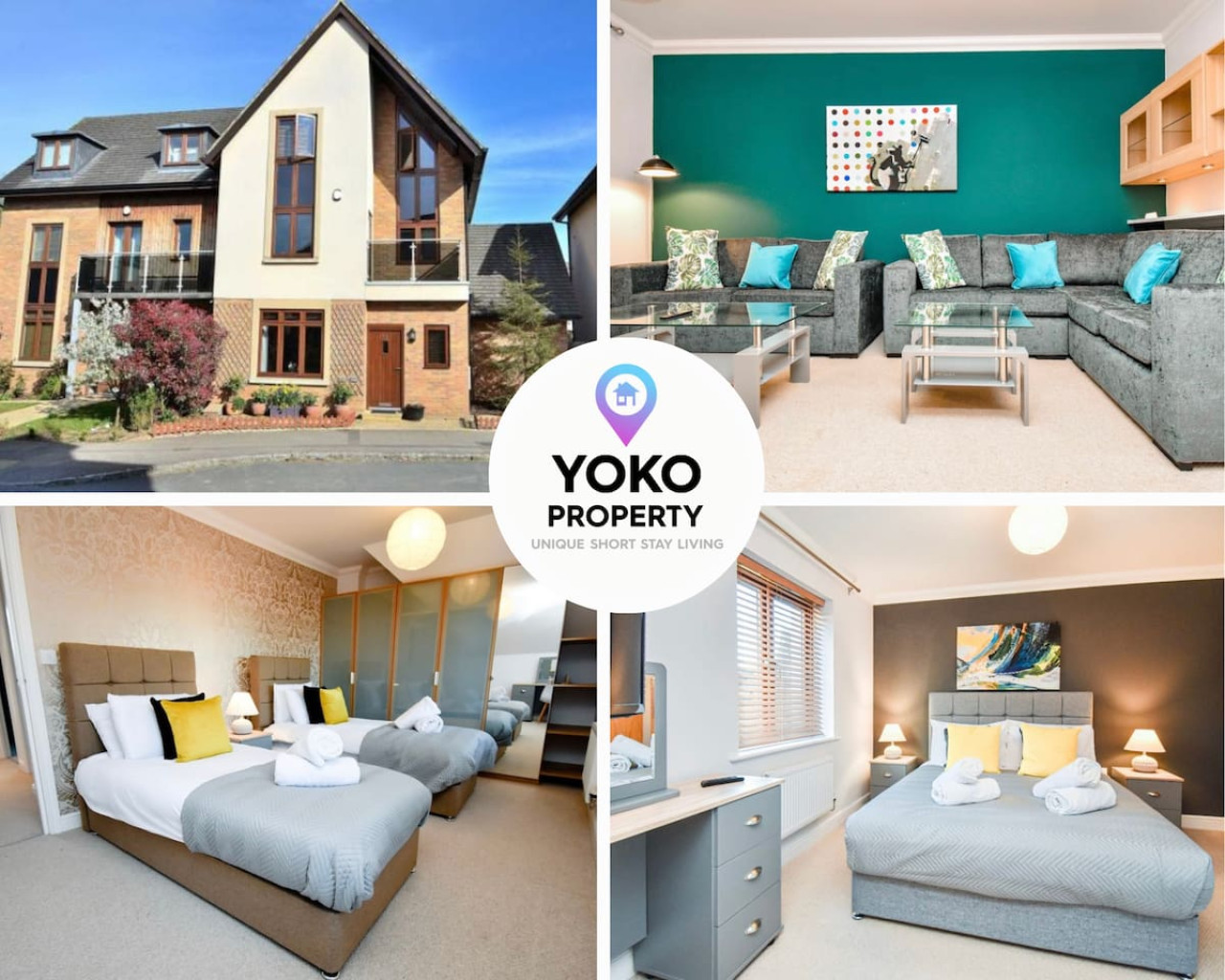 Bewdley House • 4 Bedroom 3 Bathroom • Balcony • Free Parking • Smart TVs • Self-Check-In serviced apartment - Milton Keynes - VivreStays
