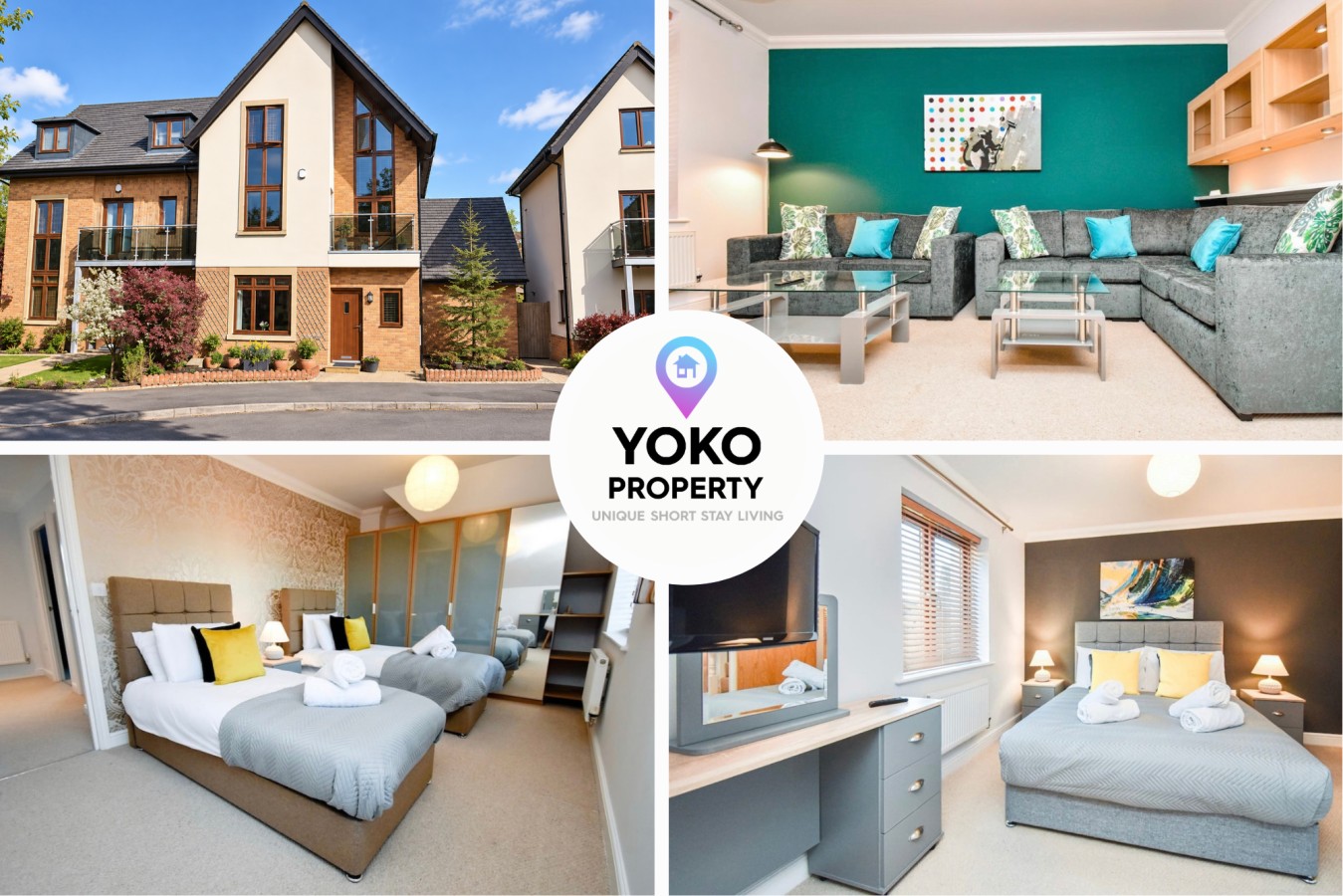 Bewdley House • 4 Bedroom 3 Bathroom • Balcony • Free Parking • Smart TVs • Self-Check-In serviced apartment - Milton Keynes - VivreStays