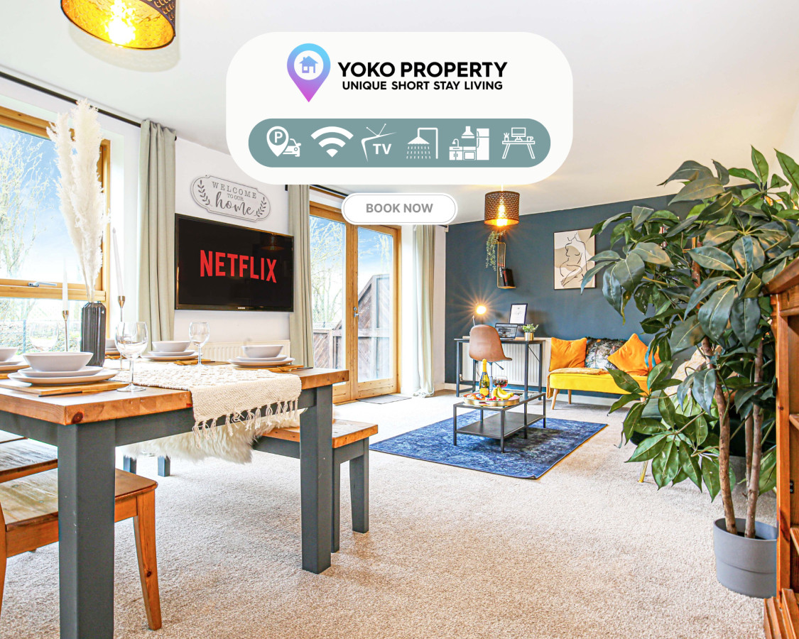 Beautiful Apartment - City Centre - Garden+Parking serviced apartment - Milton Keynes - VivreStays