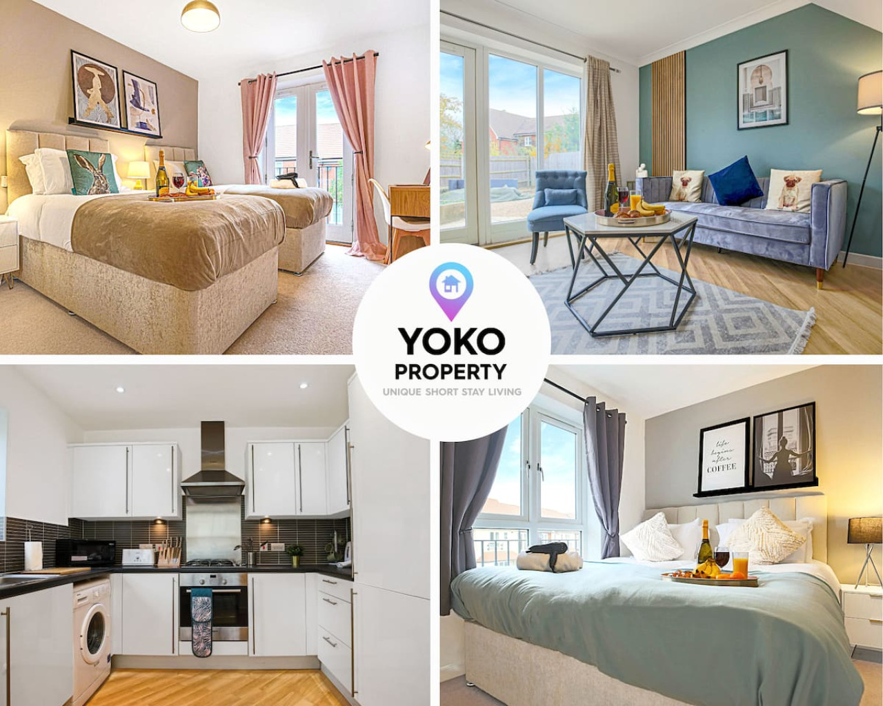 Middleton House • Sleeps 6 • Free Parking • Garden • Work Desk • Fast WiFi serviced apartment - Milton Keynes - VivreStays