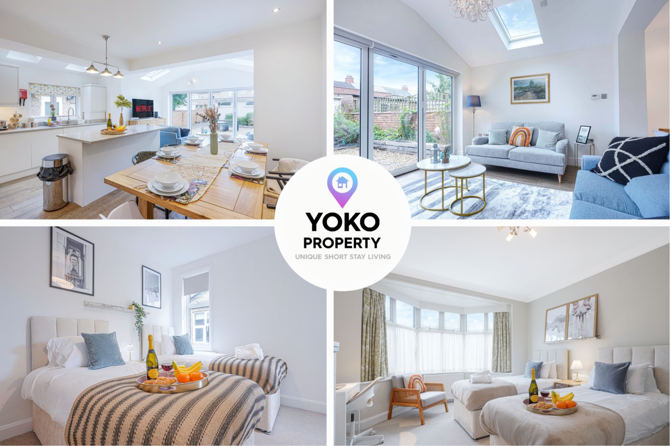 Elegant House • Central Location • Sleeps 8 • Free Parking • Fast Wifi • Virgin TV • Work Desk serviced apartment - Northampton - VivreStays