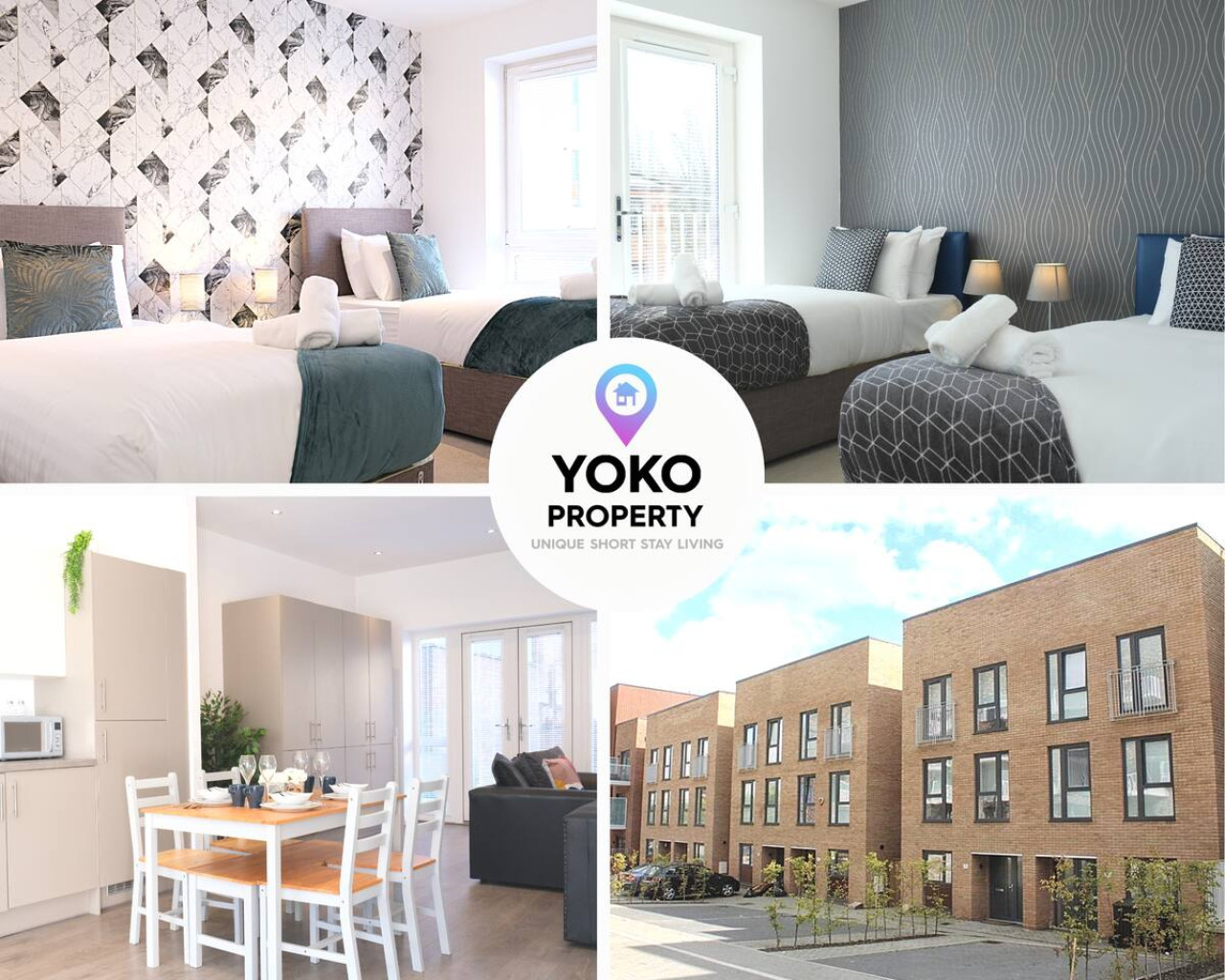 Prime Location 4 Bedroom 3.5 Bath House - Sleeps 8 serviced apartment - Milton Keynes - VivreStays