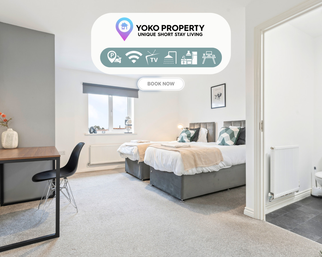 Anglian Retreat - Free Parking, FastWiFi & SmartTV serviced apartment - Coventry - VivreStays