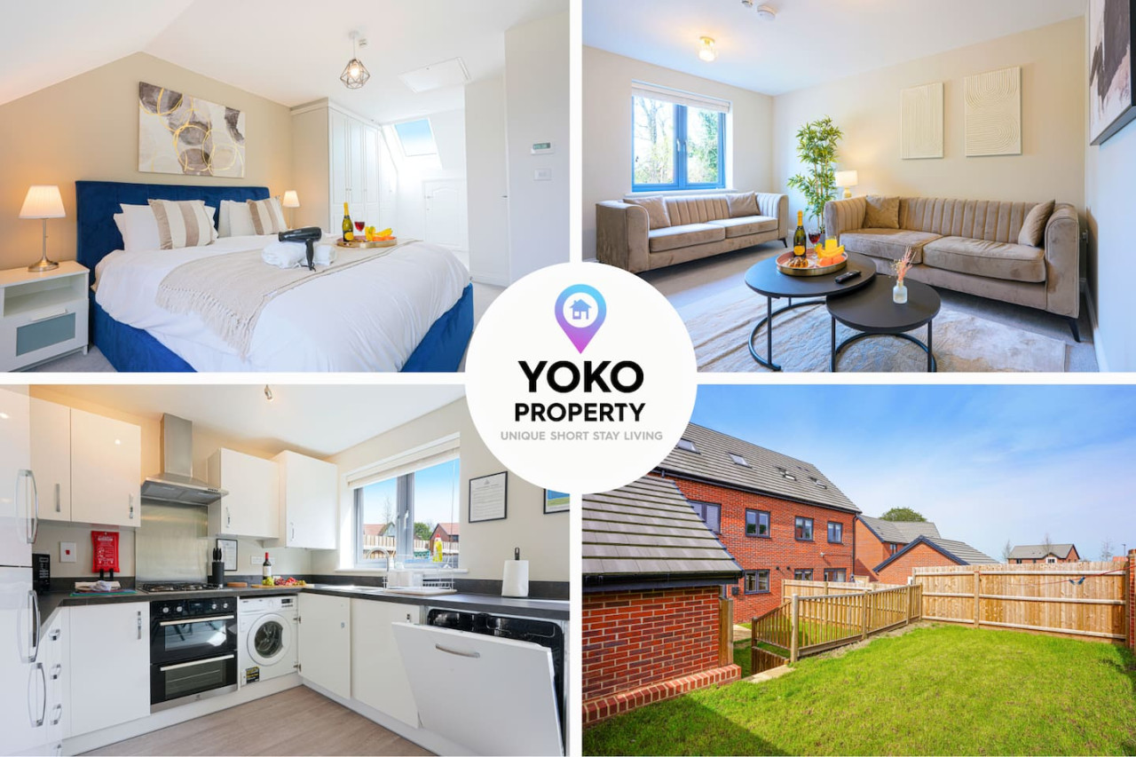 Wavendon House • Sleeps 6 • Driveway Parking • Garden • Fast Wifi • Smart TV • Self-Check-In • Yoko Property serviced apartment - Milton Keynes - VivreStays