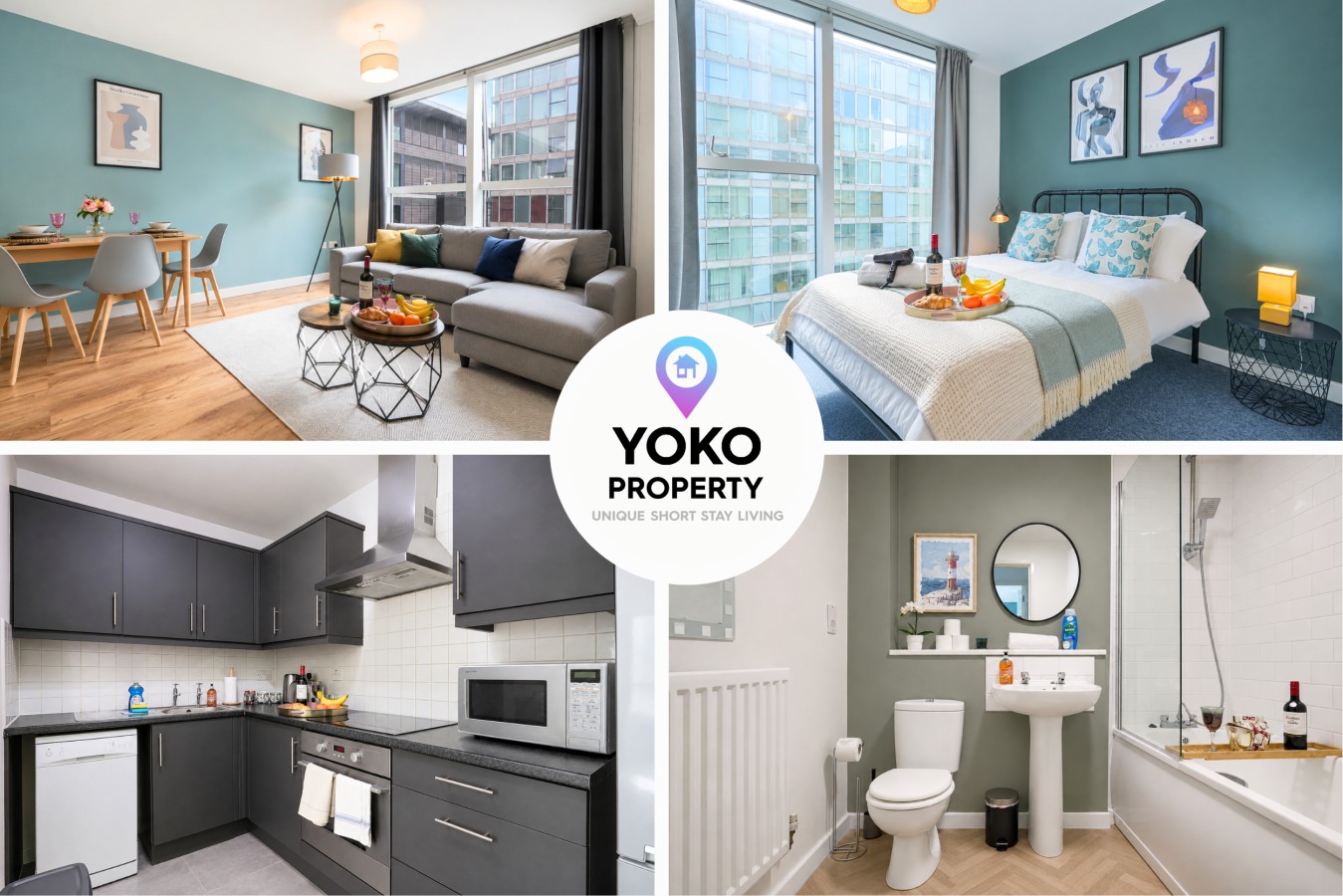 Stylish Apartment • The Hub • City Centre • Free Parking • SmartTV • Super-Fast Wifi • Yoko Property serviced apartment - Milton Keynes - VivreStays