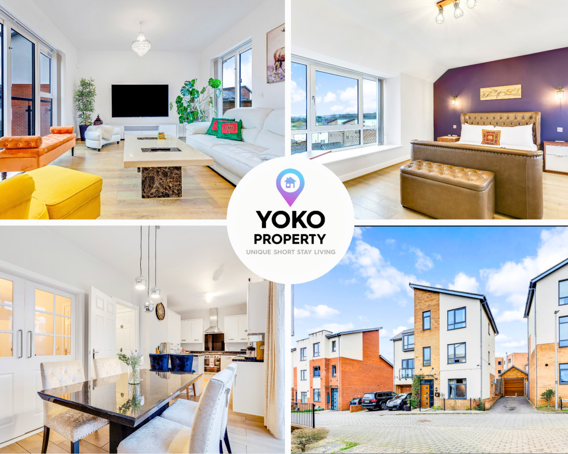 Beautiful Detached House by The Lakes • Driveway Parking • 75'' TV • Snug Room • Fast WiFi serviced apartment - Milton Keynes - VivreStays