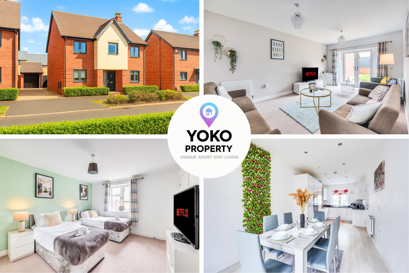 Detached House • Sleeps 8 • Great Location • Driveway Parking serviced apartment - Milton Keynes - VivreStays