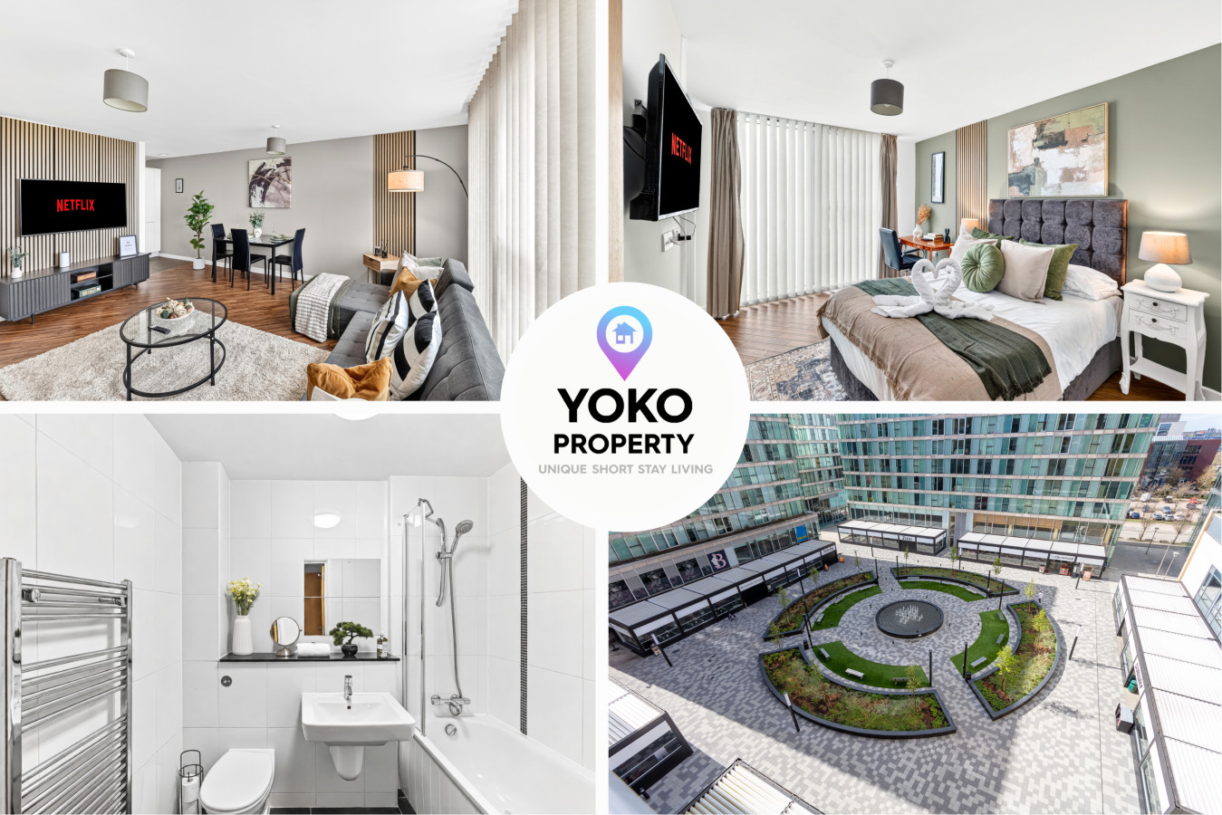Chelsea Apartment @ The Hub • City Views • Free Parking • Sky TV • Fast Wifi serviced apartment - Milton Keynes - VivreStays
