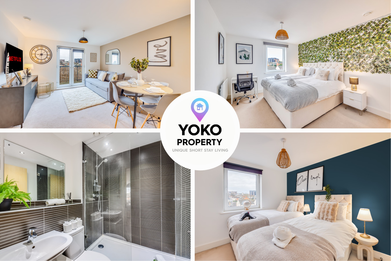 Charming Apartment • Balcony • Parking • Fast Wifi • Smart TV serviced apartment - Milton Keynes - VivreStays
