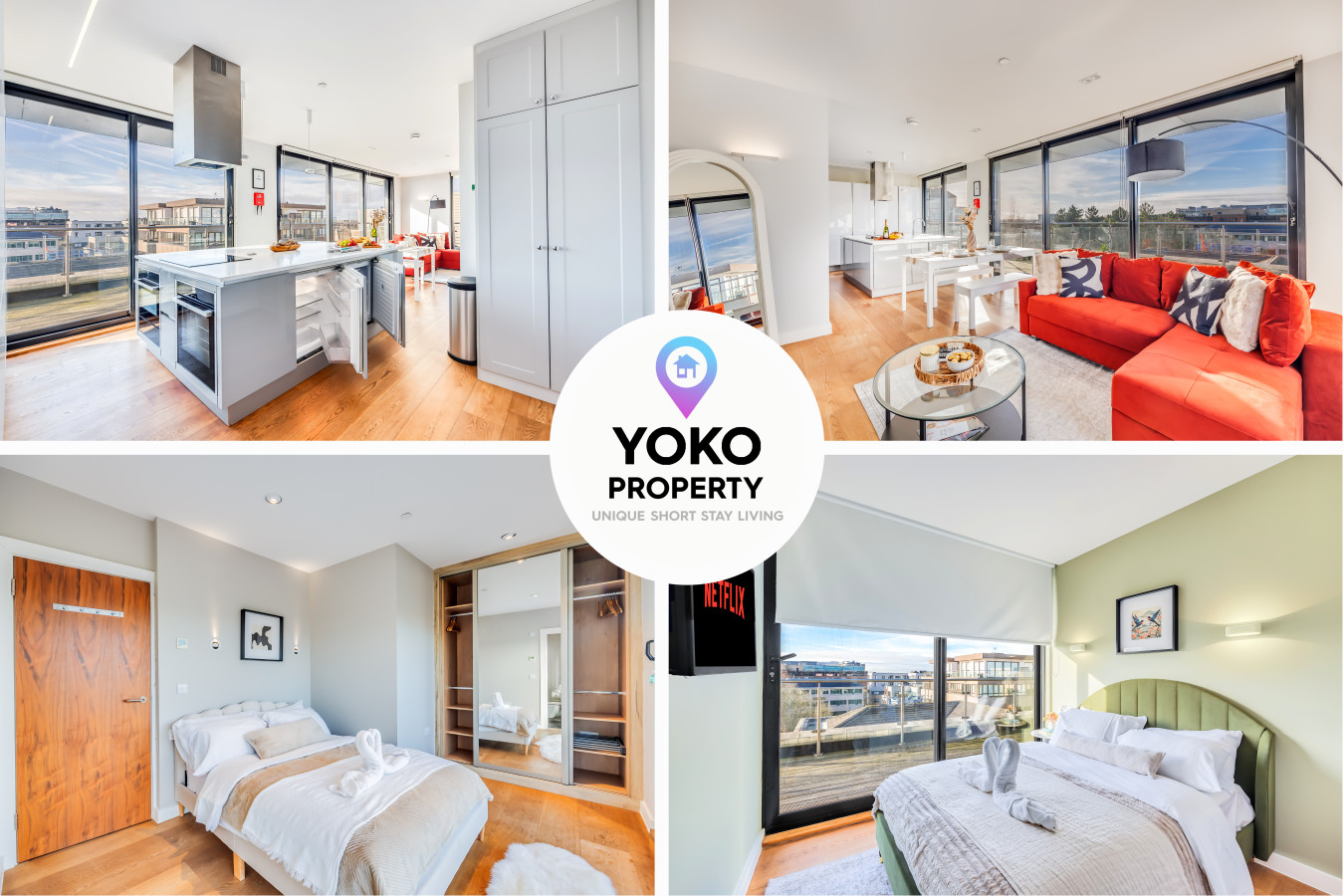 Stunning Penthouse • City Centre • Balcony • Aircon • Private Parking serviced apartment - UK - VivreStays