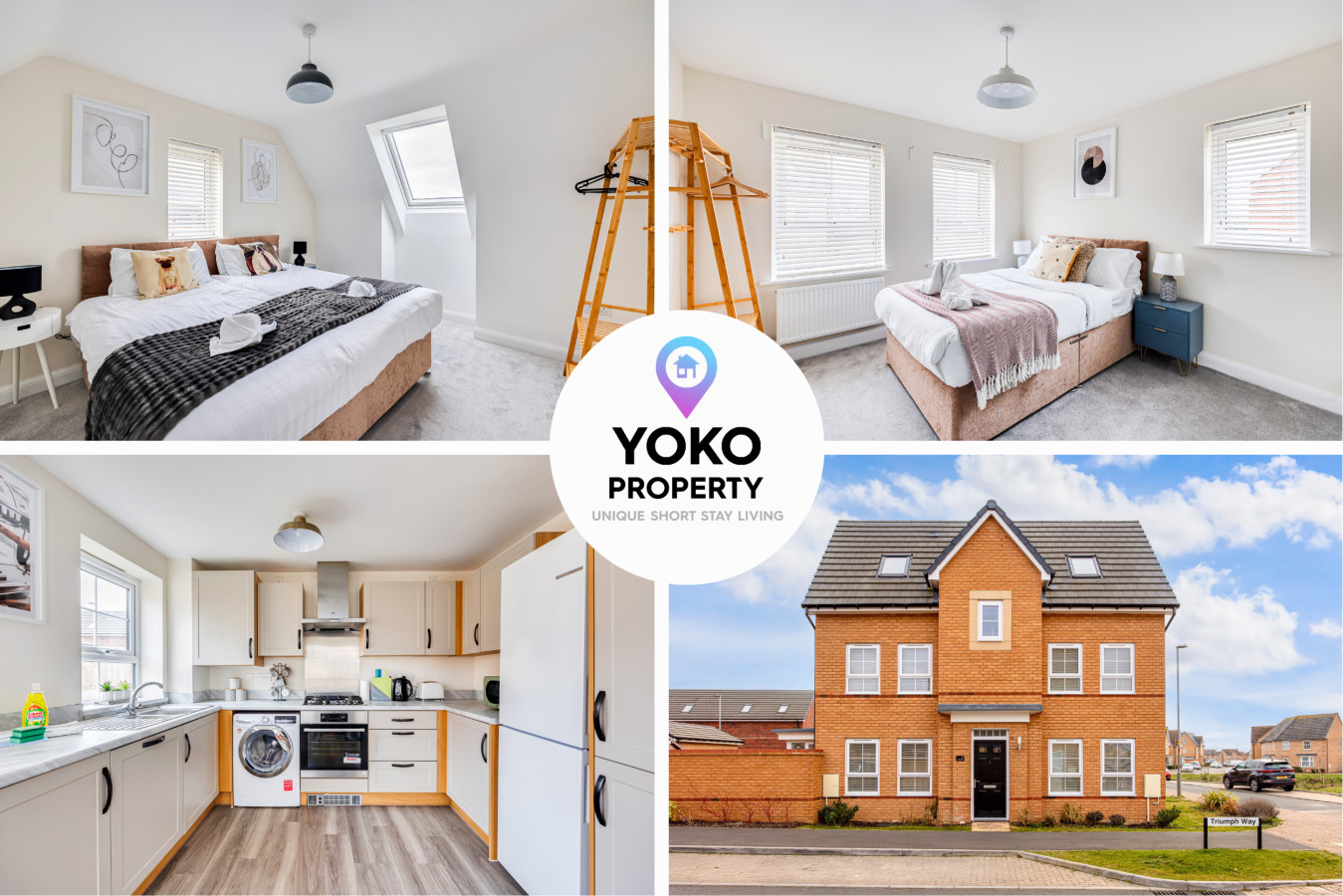 Detached House • Driveway Parking • Fast WiFi • SmartTV serviced apartment - Milton Keynes - VivreStays