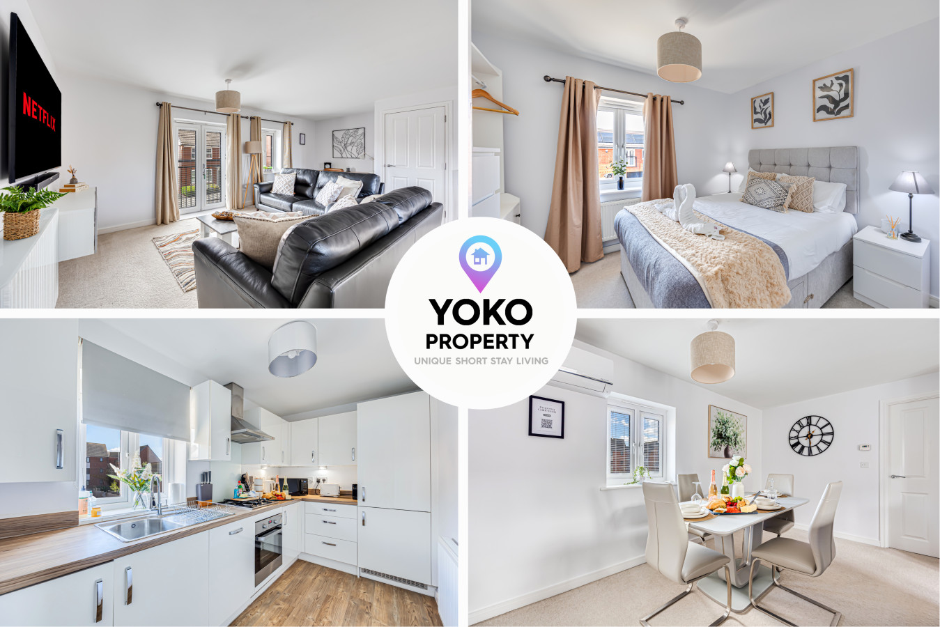 The Coach House • Aircon • Driveway Parking • 60'' Smart TV • Garden • Fast Wifi • Self-Check-In serviced apartment - Milton Keynes - VivreStays
