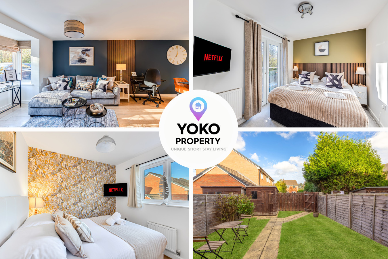 Hunsbury House • Sleeps 5 • SkyTV • Free Parking • Self-Check-In serviced apartment - Milton Keynes - VivreStays