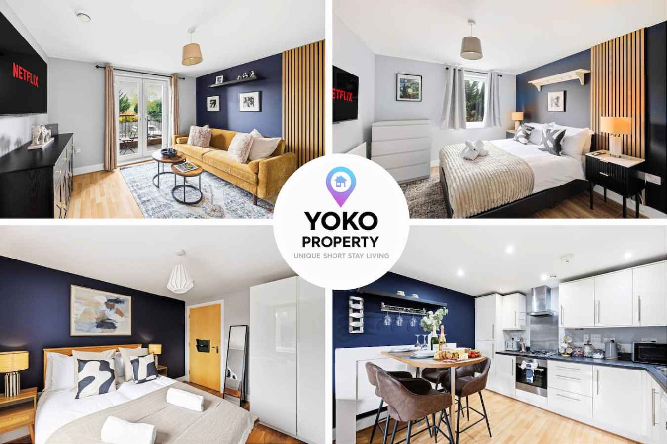 Elegant 2-Bedroom Apartment • Near the High Street • Balcony • Free Parking • Sky TV serviced apartment - Milton Keynes - VivreStays