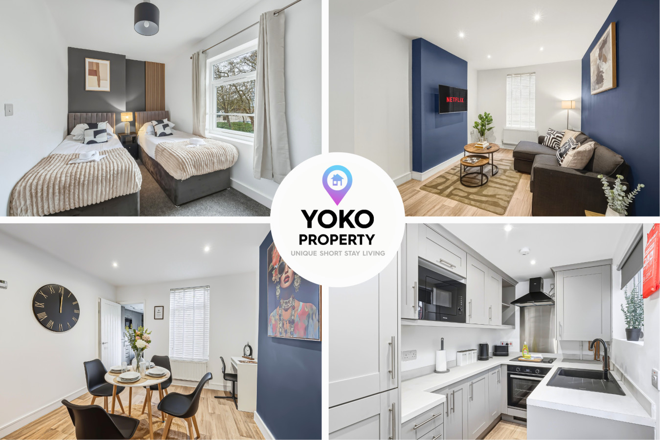 Contemporary House • Near the High Street • Free Parking • Fast WiFi • Smart TV serviced apartment - Milton Keynes - VivreStays