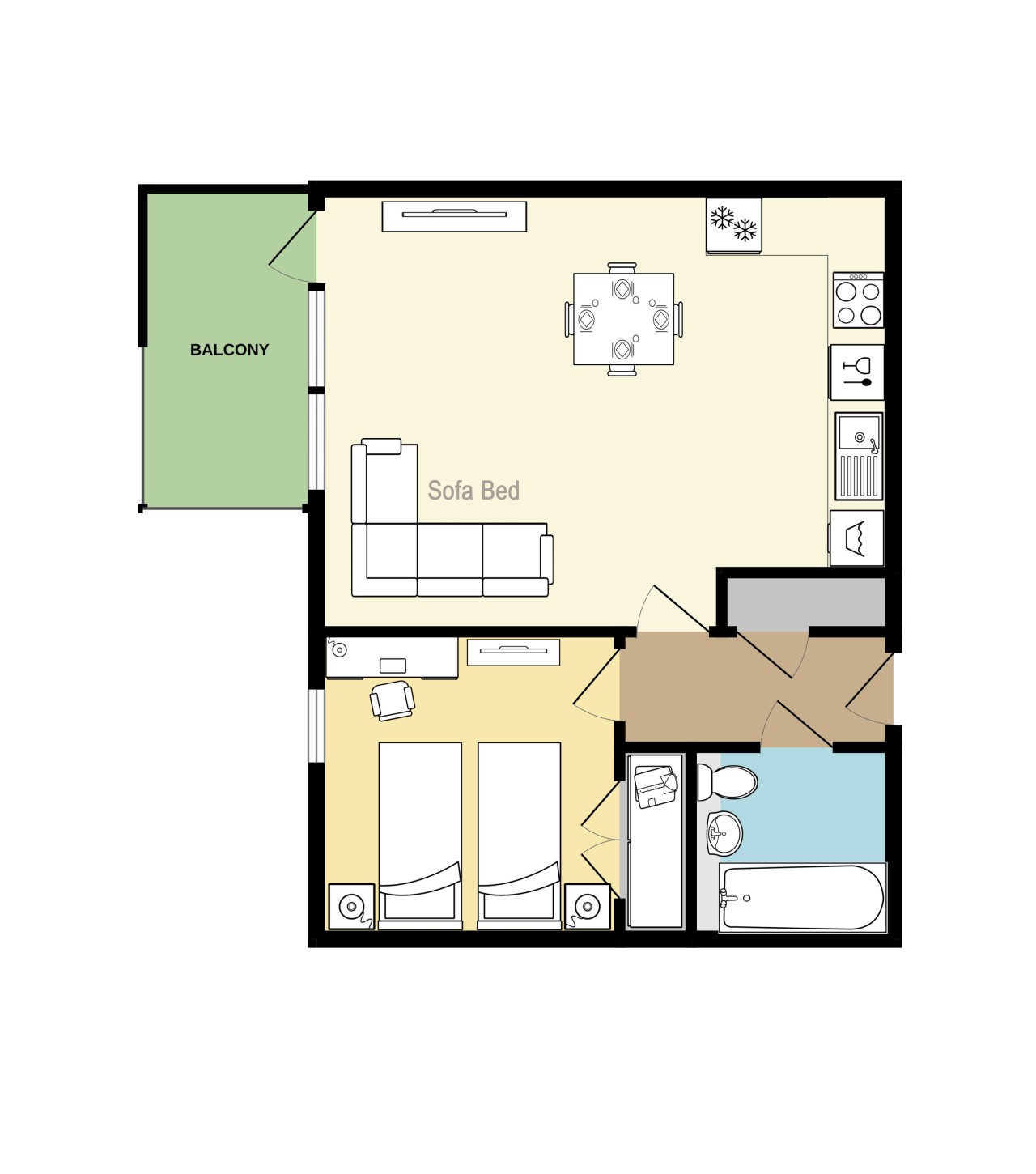 Elegant Apartment @ The Vizion • City Centre • Balcony • Parking • Super-Fast WiFi in South Row Flat 74 - Property image 14 - VivreStays